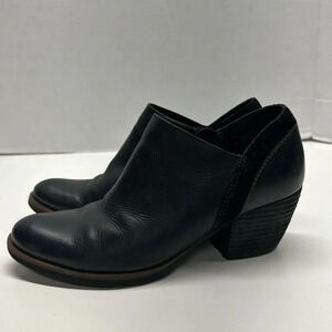 Korks by Kork Ease Raynor Leather Suede Ankle Booties Boots Black Size 6 M